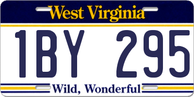 WV license plate 1BY295