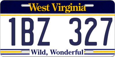 WV license plate 1BZ327