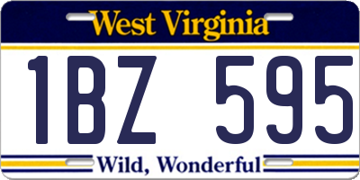 WV license plate 1BZ595