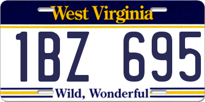 WV license plate 1BZ695