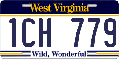 WV license plate 1CH779