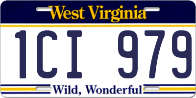 WV license plate 1CI979