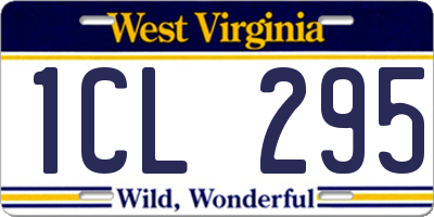 WV license plate 1CL295