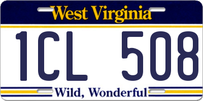 WV license plate 1CL508