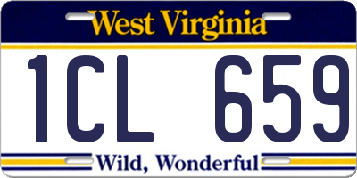 WV license plate 1CL659