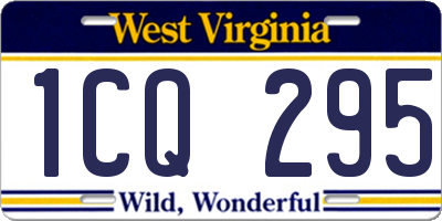 WV license plate 1CQ295