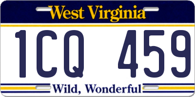 WV license plate 1CQ459