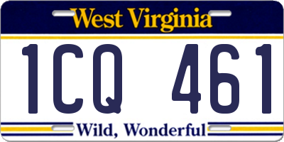 WV license plate 1CQ461