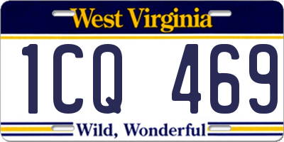 WV license plate 1CQ469