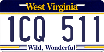 WV license plate 1CQ511