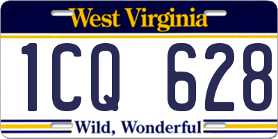 WV license plate 1CQ628