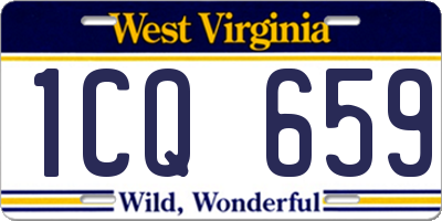 WV license plate 1CQ659