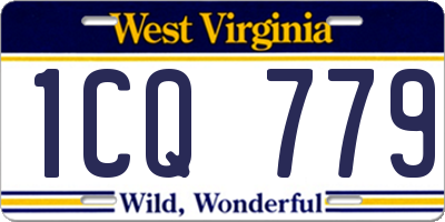 WV license plate 1CQ779