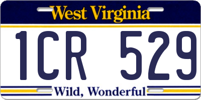 WV license plate 1CR529