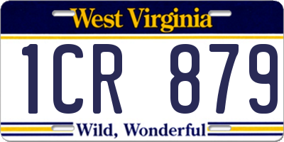 WV license plate 1CR879