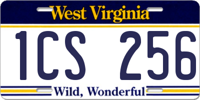 WV license plate 1CS256
