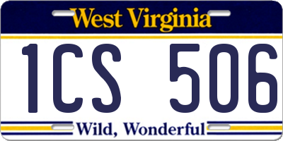WV license plate 1CS506