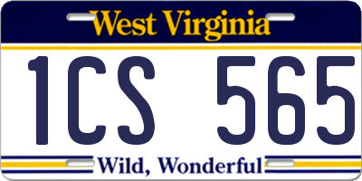 WV license plate 1CS565