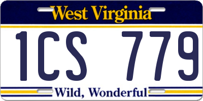 WV license plate 1CS779