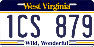 WV license plate 1CS879