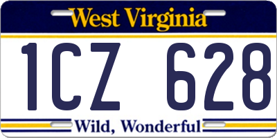 WV license plate 1CZ628