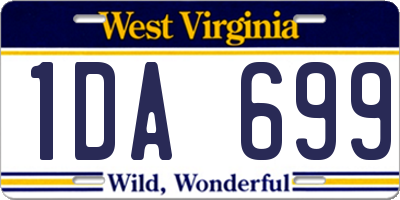 WV license plate 1DA699