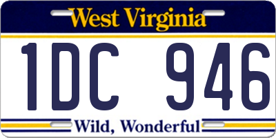 WV license plate 1DC946