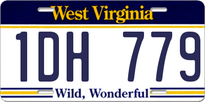 WV license plate 1DH779