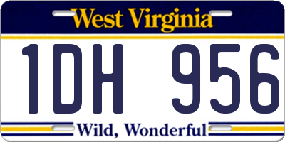 WV license plate 1DH956