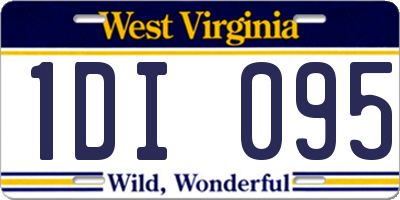 WV license plate 1DI095