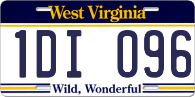 WV license plate 1DI096
