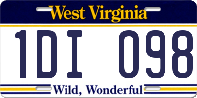 WV license plate 1DI098