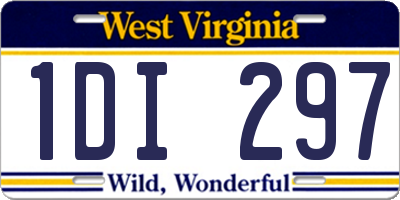 WV license plate 1DI297