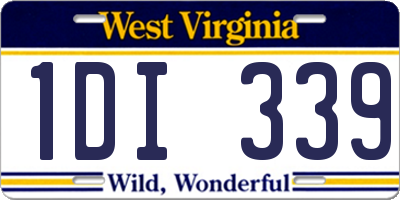 WV license plate 1DI339