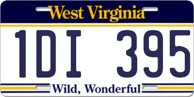 WV license plate 1DI395