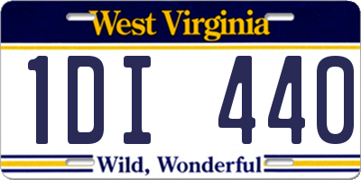 WV license plate 1DI440