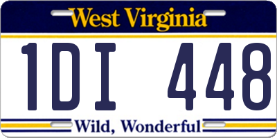 WV license plate 1DI448