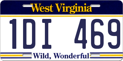 WV license plate 1DI469