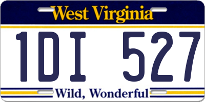 WV license plate 1DI527