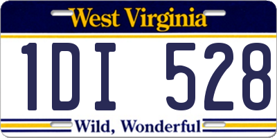 WV license plate 1DI528