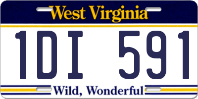 WV license plate 1DI591