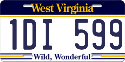 WV license plate 1DI599
