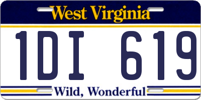 WV license plate 1DI619