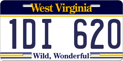 WV license plate 1DI620