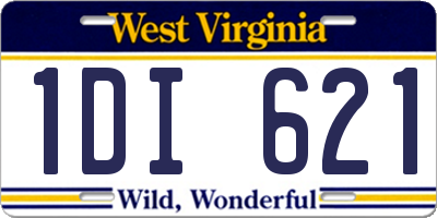 WV license plate 1DI621