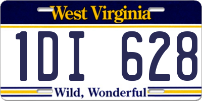 WV license plate 1DI628