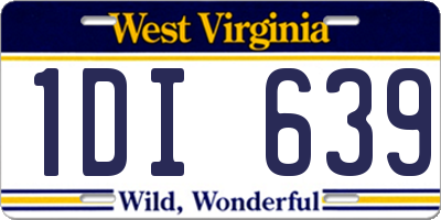 WV license plate 1DI639