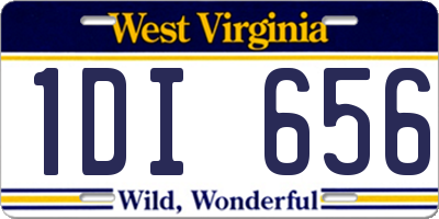 WV license plate 1DI656
