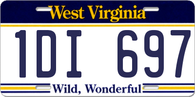 WV license plate 1DI697