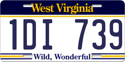 WV license plate 1DI739